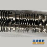 杰德 PE双壁波纹管挤出机平双、锥双螺杆机筒 塑化优良 挤出量大-星空网页版